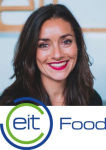 Elvira Domingo with EIT Food logo