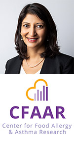 Ruchi Gupta with CFAAR logo
