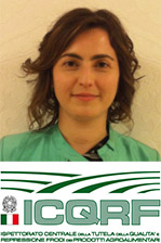 Simona Antonella Lamorte with ICQRF logo